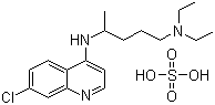 CAS 登录号：132-73-0, 硫酸氯喹