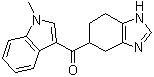 5-[(1-甲基吲哚-3-基)羰基]-4,5,6,7-四氢苯并咪唑分子结构 (CAS 132036-39-6)