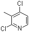 2,4-二氯-3-甲基吡啶分子结构 (CAS 132097-09-7)