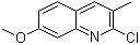 2-氯-7-甲氧基-3-甲基喹啉分子结构 (CAS 132118-45-7)