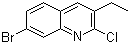 7-溴-2-氯-3-乙基喹啉分子结构 (CAS 132118-52-6)