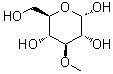 3-O-甲基-alpha-D-吡喃葡萄糖分子结构 (CAS 13224-94-7)