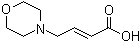 (E)-4-吗啉丁-2-烯酸分子结构 (CAS 1323199-72-9)