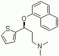 structure of CAS# 132335-46-7, S-(+)-N,N-二甲基-3-(1-萘氧基)-3-(2-噻吩)-丙胺