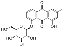 芦荟大黄素分子结构 (CAS 13241-28-6)