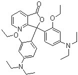 structure of CAS# 132467-74-4, 3,3-二(4-二乙基氨基-2-乙氧基苯基)-4-氮杂苯酞