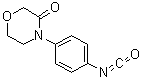 4-(3-氧代吗啉基)苯基异氰酸酯分子结构 (CAS 1325210-64-7)