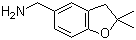 2,3-二氢-2,2-二甲基-5-苯并呋喃甲胺分子结构 (CAS 132570-56-0)
