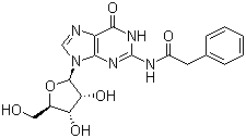 N2-苯乙酰鸟苷分子结构 (CAS 132628-16-1)