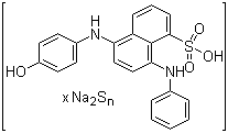CAS # 1327-73-7, Sulphur Green 3, 5-[(4-Hydroxyphenyl)amino]-8-(phenylamino)-1-naphthalenesulfonic acid-sodium polysulfide condensate complexes