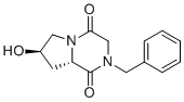 structure of CAS# 132714-97-7, (7R,8aS)-2-苄基-7-羟基六氢吡咯并[1,2-a]吡嗪-1,4-二酮