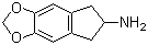 structure of CAS# 132741-81-2, 5,6-亚甲二氧基-2-氨基茚满