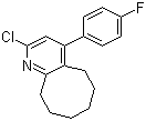 2-氯-4-(4-氟苯基)-5,6,7,8,9,10-六氢环辛烷并[b]吡啶分子结构 (CAS 132813-14-0)