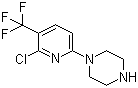 1-[6-氯-5-(三氟甲基)吡啶-2-基]哌嗪分子结构 (CAS 132834-56-1)