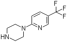 structure of CAS# 132834-58-3, 1-[5-(Trifluoromethyl)pyridin-2-yl]piperazine