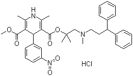 structure of CAS# 132866-11-6, 盐酸乐卡地平