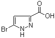 structure of CAS# 1328893-16-8, 5-Bromo-1H-pyrazole-3-carboxylic acid