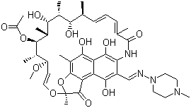 利福平分子结构 (CAS 13292-46-1)
