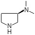 (R)-3-二甲基氨基吡咯烷分子结构 (CAS 132958-72-6)