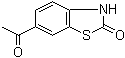 6-乙酰基-2(3H)-苯并噻唑酮分子结构 (CAS 133044-44-7)