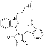 双吲哚马来酰亚胺 I分子结构 (CAS 133052-90-1)