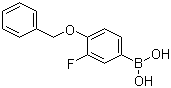 4-苄氧基-3-氟苯硼酸分子结构 (CAS 133057-83-7)