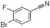 4-溴-3-氟苯腈分子结构 (CAS 133059-44-6)