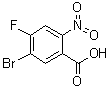 structure of CAS# 1330750-23-6, 5-Bromo-4-fluoro-2-nitrobenzoic acid