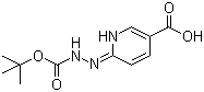 6-[2-(叔丁氧羰基)肼基]烟酸分子结构 (CAS 133081-25-1)