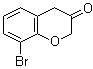 8-溴-2H-1-苯并吡喃-3(4H)-酮分子结构 (CAS 133118-80-6)