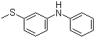 3-甲硫基-N-苯基苯胺分子结构 (CAS 13313-45-6)