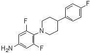 CAS 登录号：1332356-31-6, 3,5-二氟-4-[4-(4-氟苯基)哌啶-1-基]苯胺