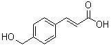 (2E)-3-[4-(羟基甲基)苯基]-2-丙烯酸分子结构 (CAS 1332370-00-9)
