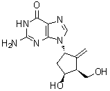 CAS # 1333204-93-5, rel-2-Amino-1,9-dihydro-9-[(1R,3R,4R)-4-hydroxy-3-(hydroxymethyl)-2-methylenecyclopentyl]-6H-purin-6-one
