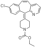 structure of CAS# 133330-56-0, 4-(8-氯-11H-苯并[5,6]环庚三烯并[1,2-b]吡啶-11-亚基)-1-哌啶羧酸乙酯