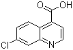 7-氯喹啉-4-甲酸分子结构 (CAS 13337-66-1)