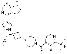 Itacitinib分子结构 (CAS 1334298-90-6)
