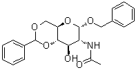 苄基 2-乙酰氨基-2-脱氧-4,6-O-亚苄基-alpha-D-吡喃葡萄糖苷分子结构 (CAS 13343-63-0)