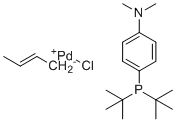 氯(巴豆基)[二-叔-丁基(4-二甲基氨基苯基)膦]钯(II)分子结构 (CAS 1334497-06-1)