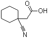 1-氰基环己烷乙酸分子结构 (CAS 133481-09-1)