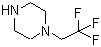 1-(2,2,2-三氟乙基)哌嗪分子结构 (CAS 13349-90-1)