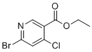 structure of CAS# 1335054-04-0, Ethyl 6-bromo-4-chloronicotinate