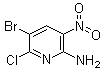 5-Bromo-6-chloro-3-nitro-2-pyridinamine molecular structure (CAS 1335057-22-1)