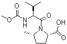 structure of CAS# 1335316-40-9, (5S)-N-(Methoxycarbonyl)-L-valyl-5-methyl-L-proline