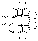 structure of CAS# 133545-16-1, (R)-(+)-(6,6'-Dimethoxybiphenyl-2,2'-diyl)bis(diphenylphosphine)