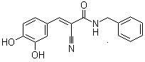 structure of CAS# 133550-30-8, 酪氨酸磷酸化抑制剂 AG 490
