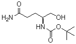 ((S)-5-氨基-1-羟基-5-氧代戊烷-2-基)氨基甲酸叔丁酯分子结构 (CAS 133565-42-1)