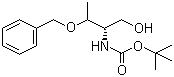 Boc-O-苄基-D-苏氨醇分子结构 (CAS 133565-43-2)