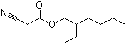 structure of CAS# 13361-34-7, 氰乙酸异辛酯