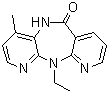 structure of CAS# 133627-17-5, 11-乙基-5,11-二氢-4-甲基-6H-二吡啶并[3,2-b:2',3'-e][1,4]二氮杂卓-6-酮